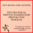 Psychological written Examination preparation program.