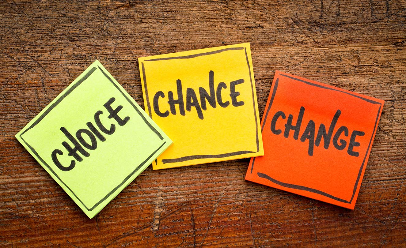 Three notes, Choice, Chance, Change